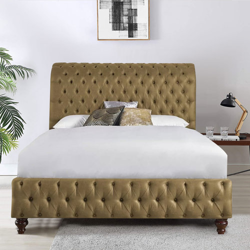 Mercer41 Upholstered Bed Frame Wayfair.co.uk